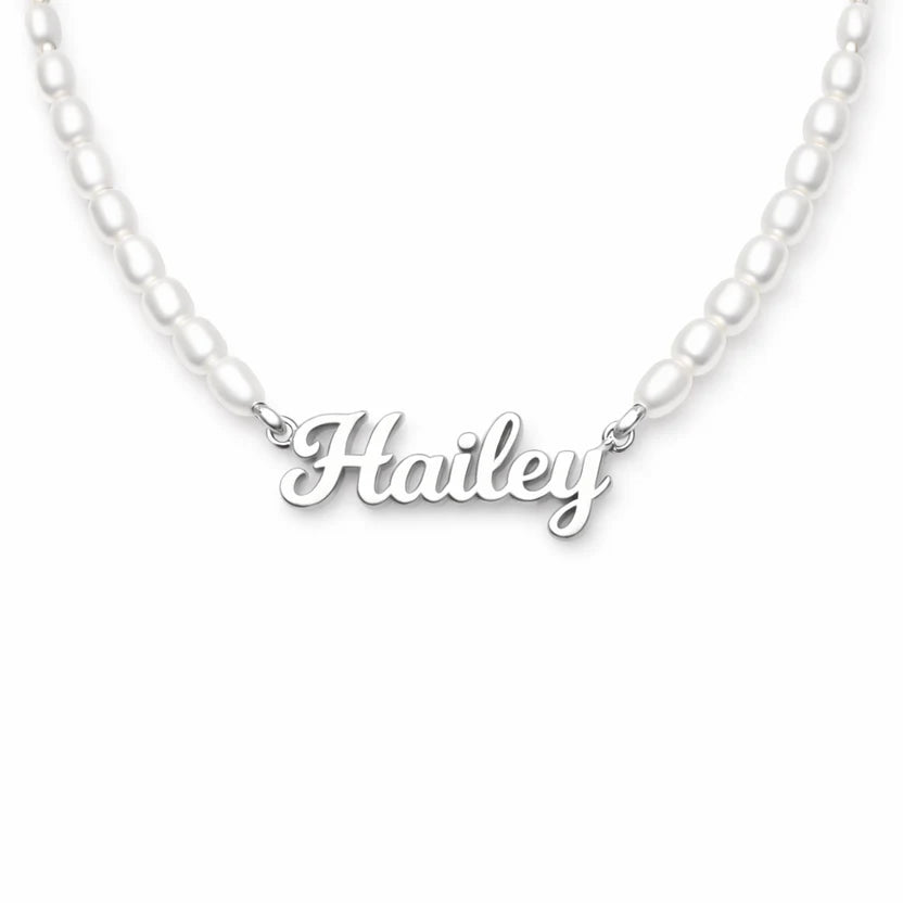 Personalisierte Perlenkette mit Namen
