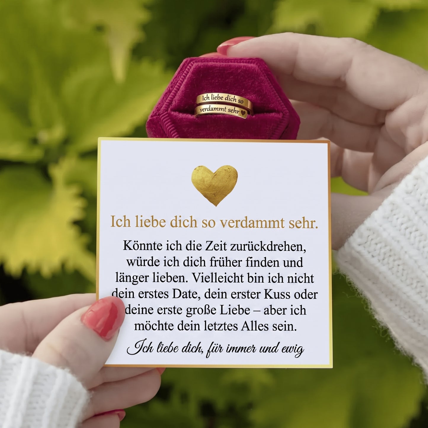 Ich Liebe Dich, Verdammt – Verstellbarer Ring