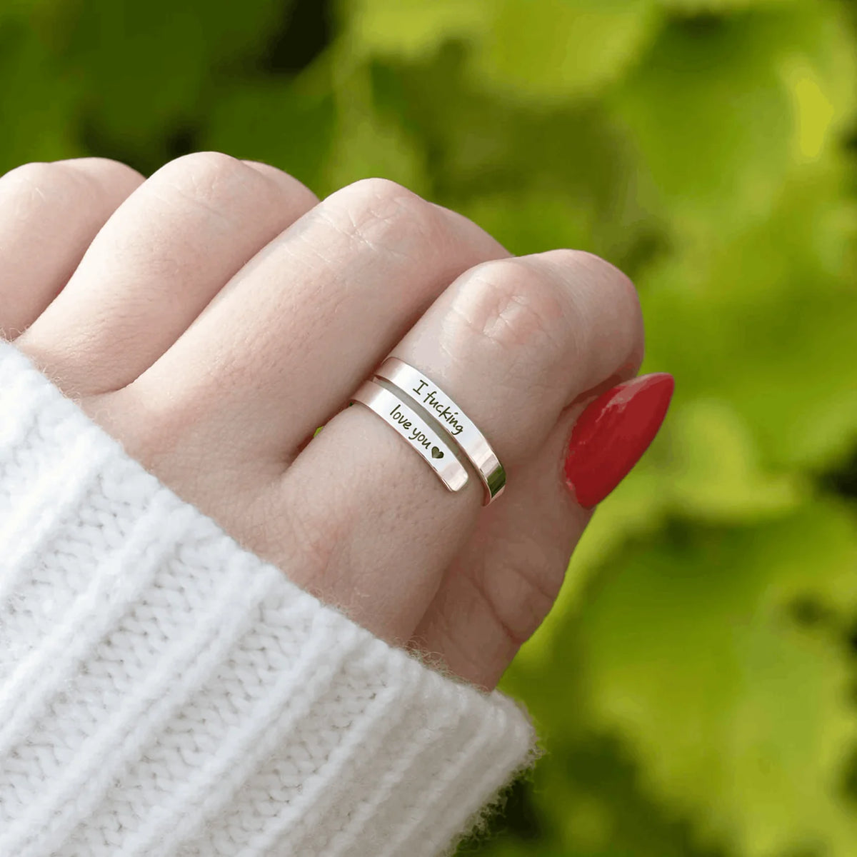 Ich Liebe Dich, Verdammt – Verstellbarer Ring