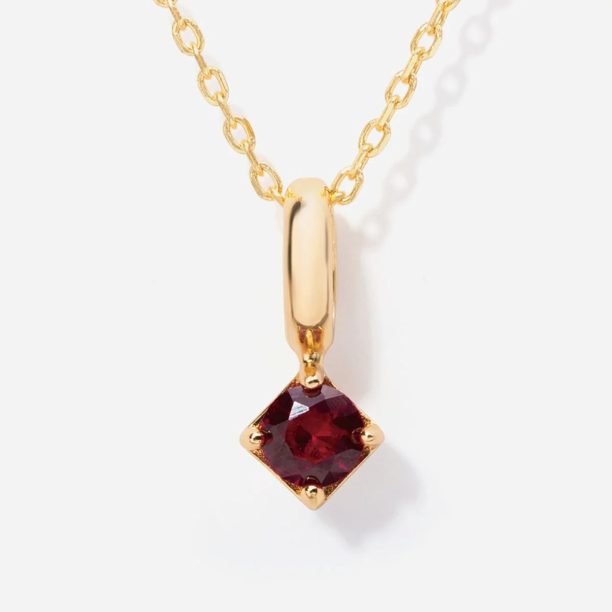 Strahlende Geburtsstein-Charm-Kette