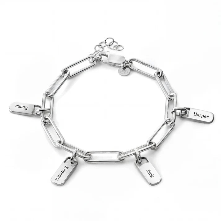 Personalisiertes Armband mit Gravurplättchen