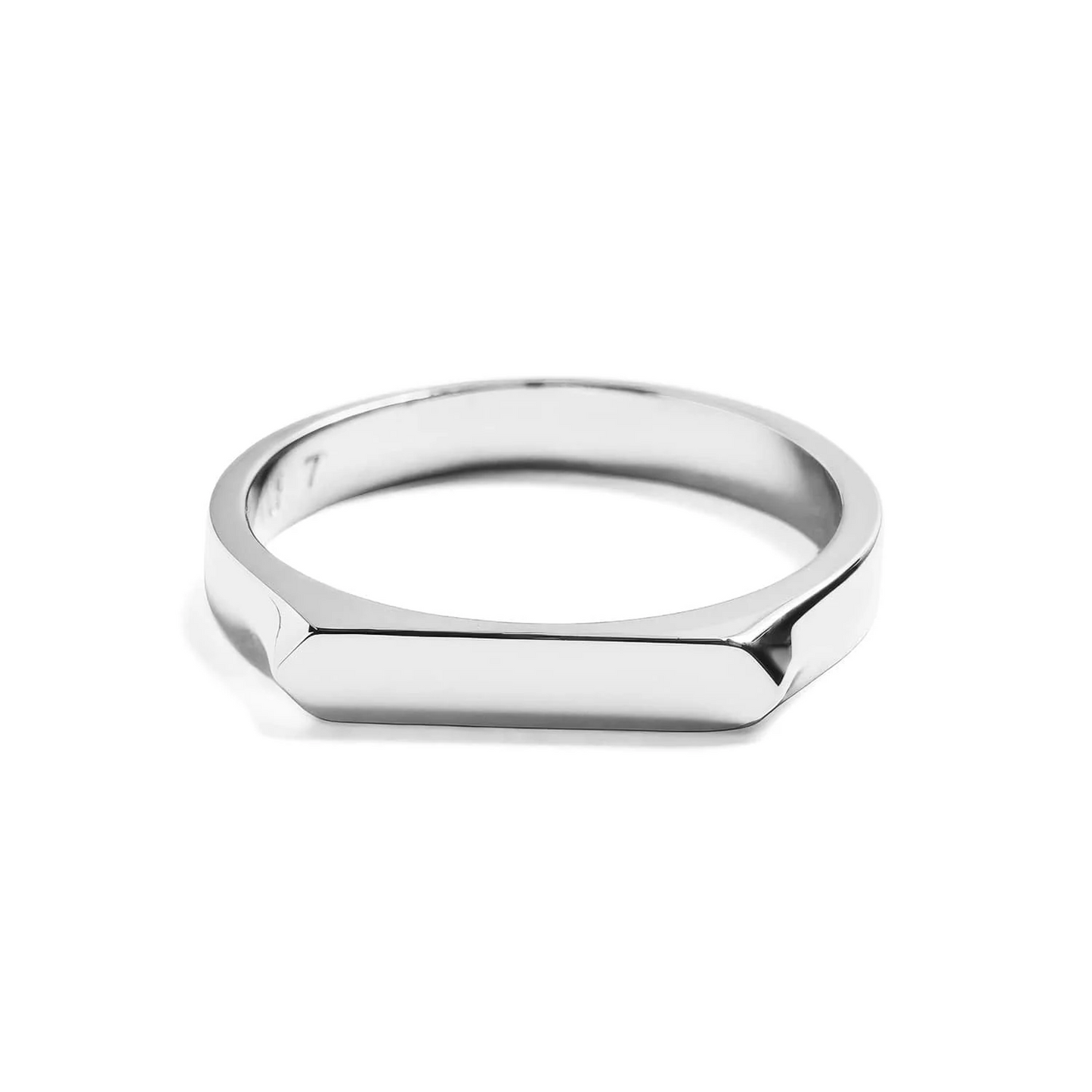 Bar Ring mit Gravur