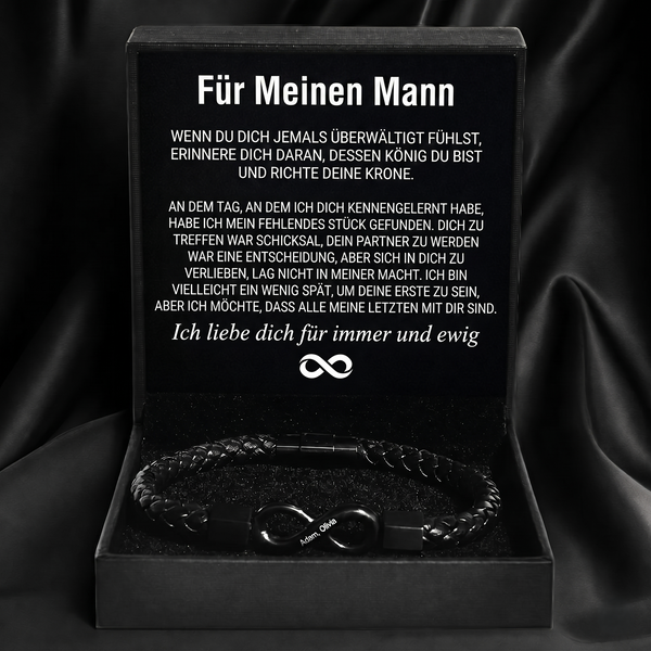 Graviertes Armband "Für meinen Mann"