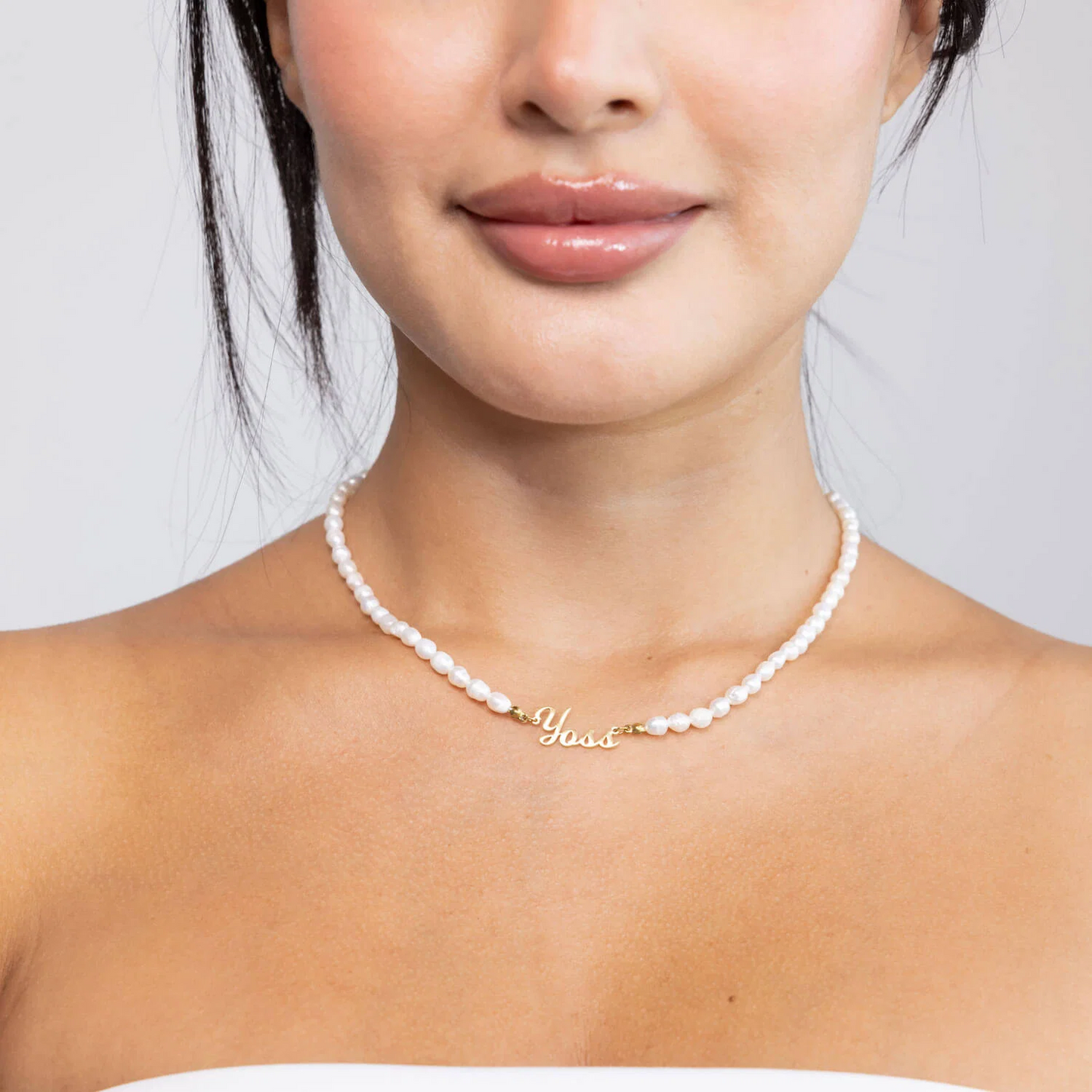 Personalisierte Perlenkette mit Namen