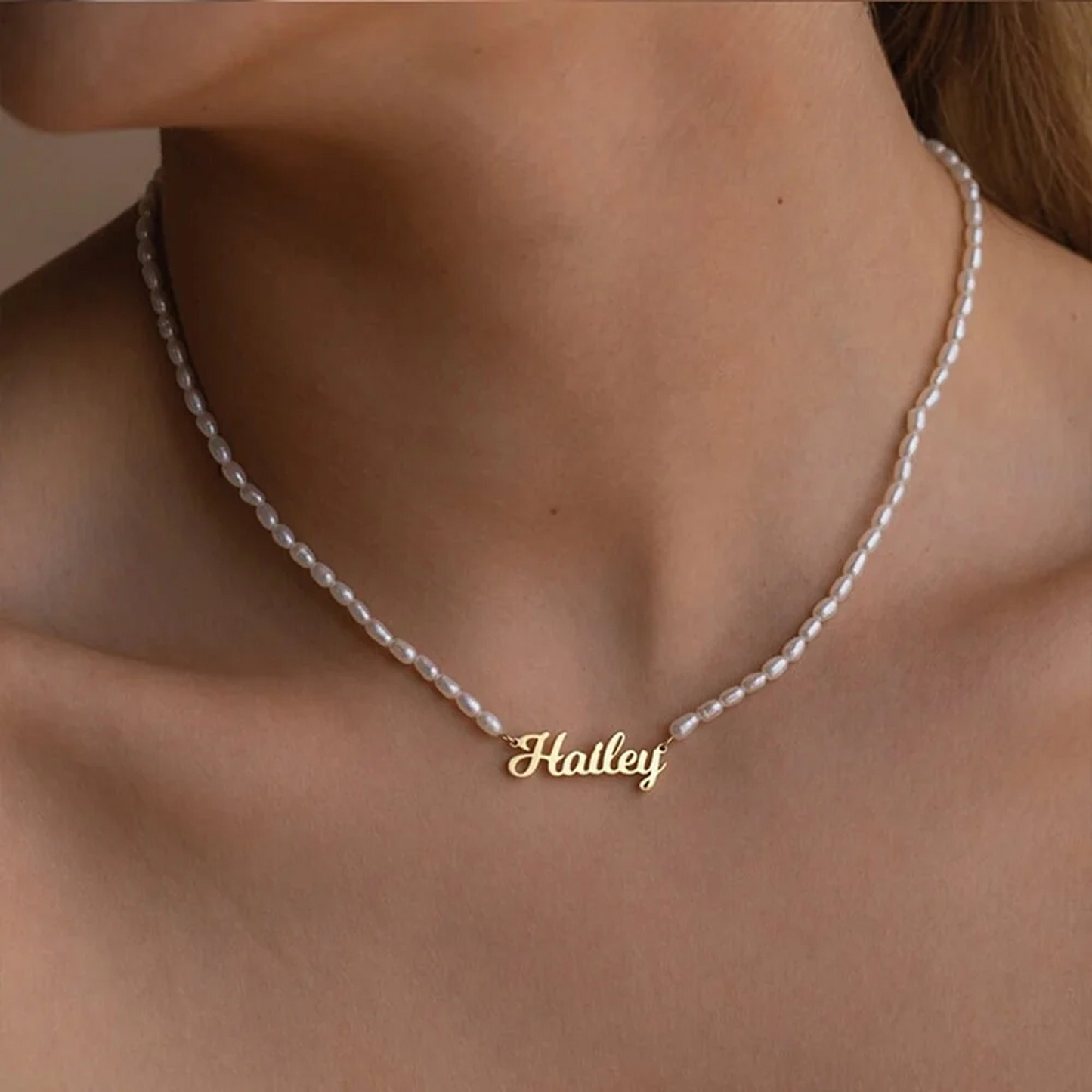 Personalisierte Perlenkette mit Namen