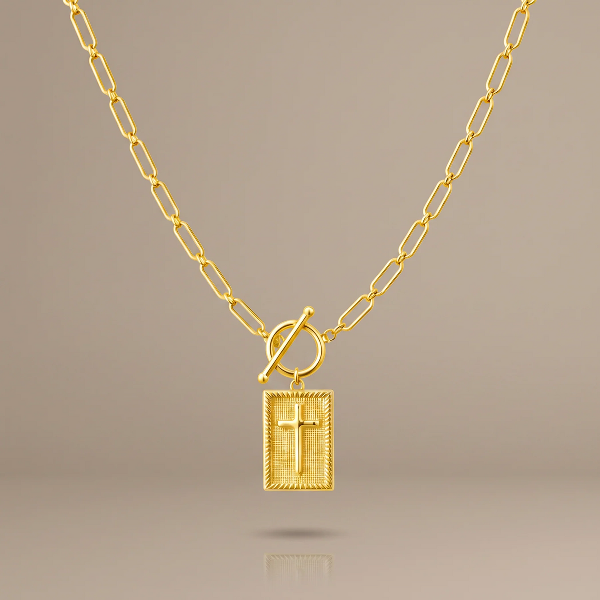 Charm-Halskette mit Kreuz